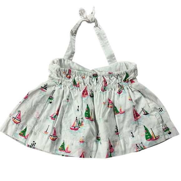 Janie and Jack Girls Sail Away Halter Tank Top Multicolor Size 3-6 Months - Picture 2 of 9